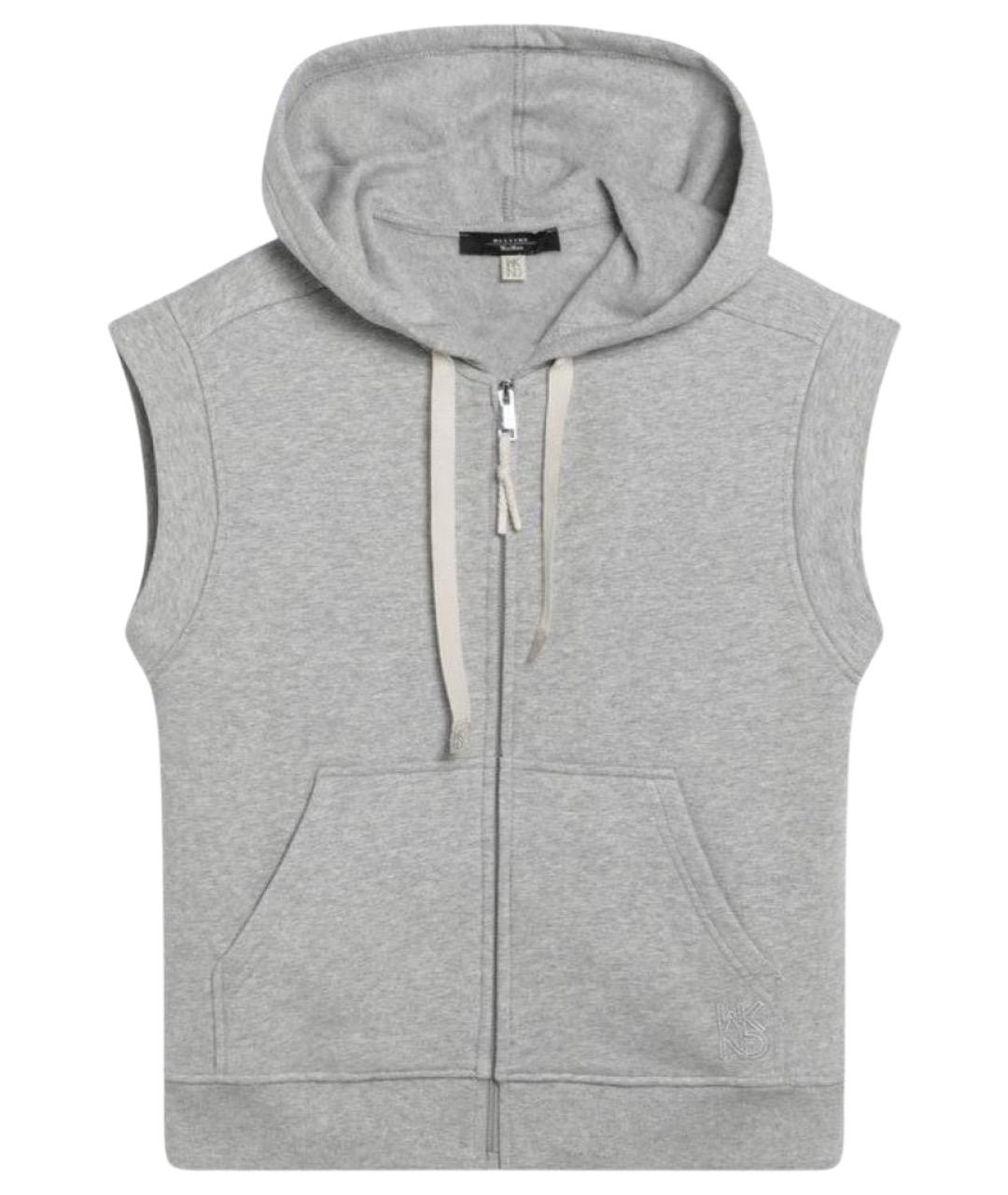 WEEKEND MAX MARA Серая хлопковая жилетка, фото 1