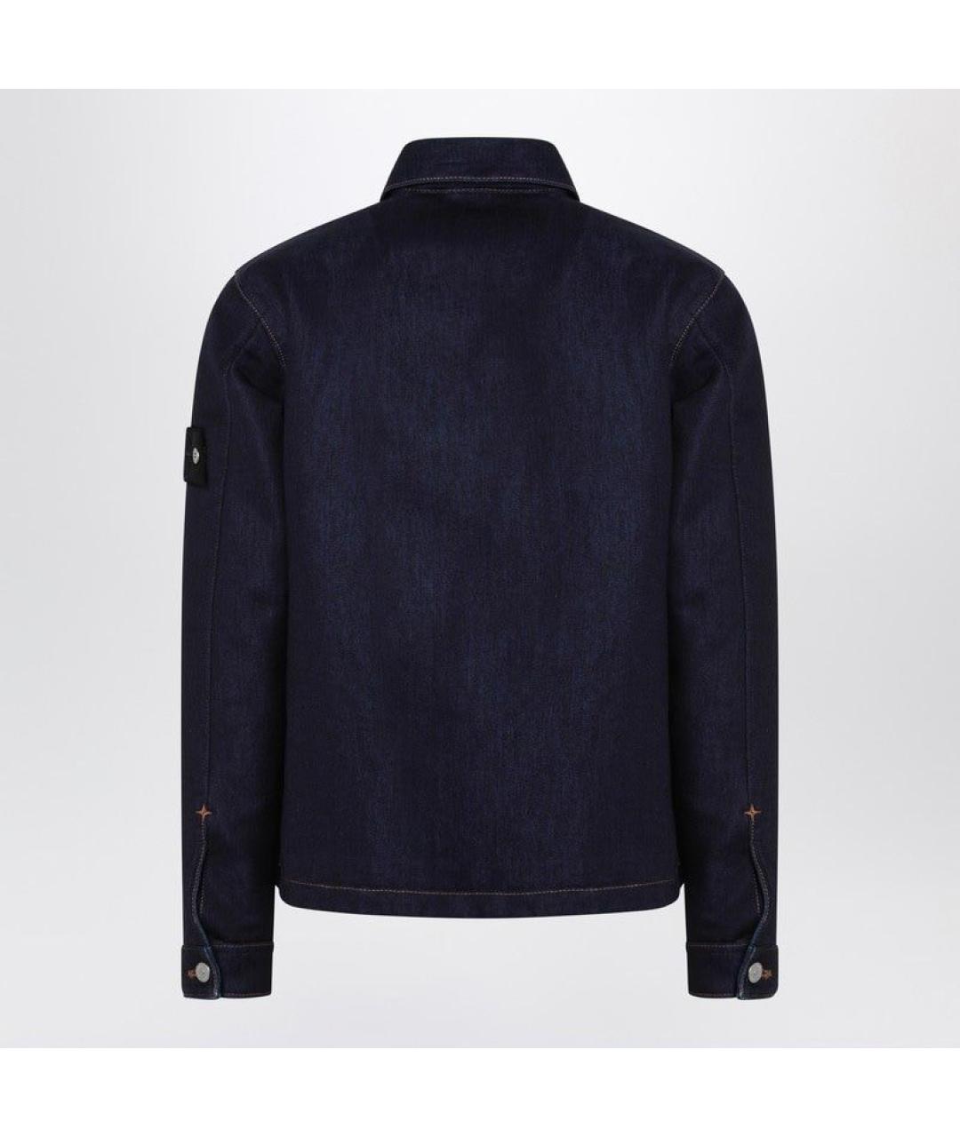 STONE ISLAND Синяя хлопковая куртка, фото 2