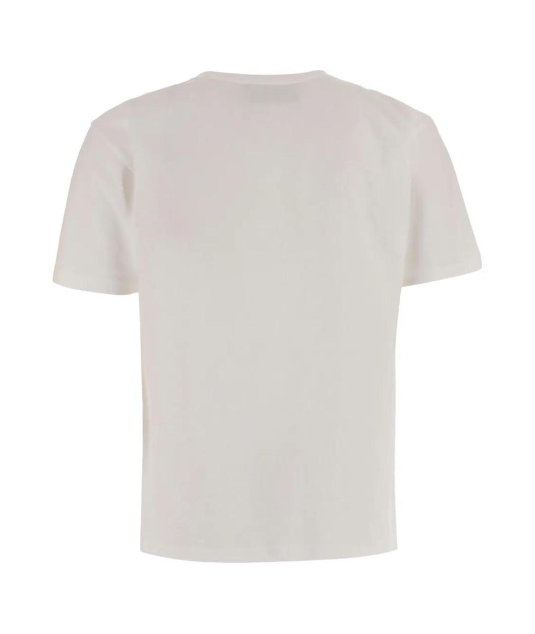VALENTINO Белая хлопковая футболка, фото 2