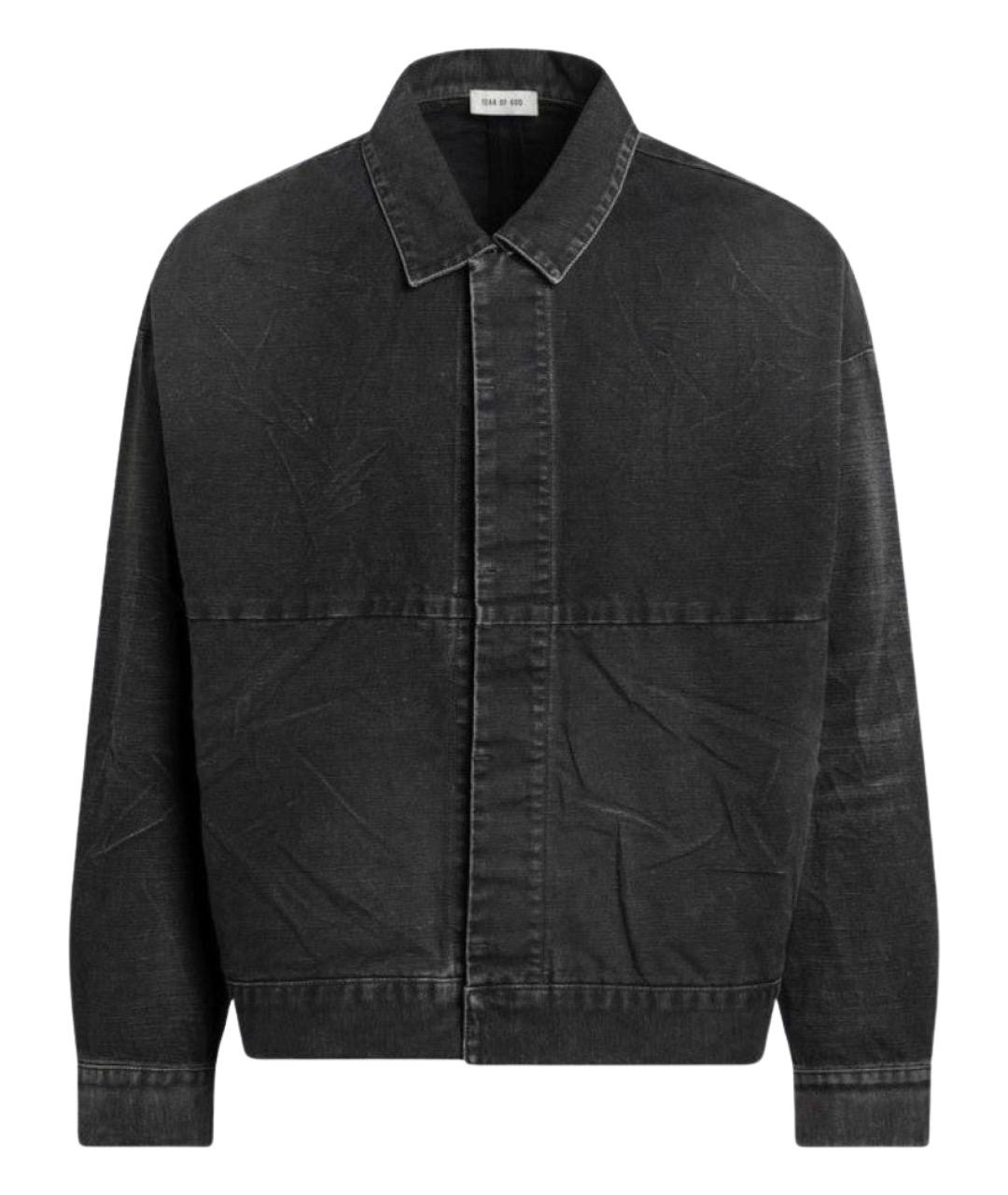 FEAR OF GOD Черная хлопковая куртка, фото 1