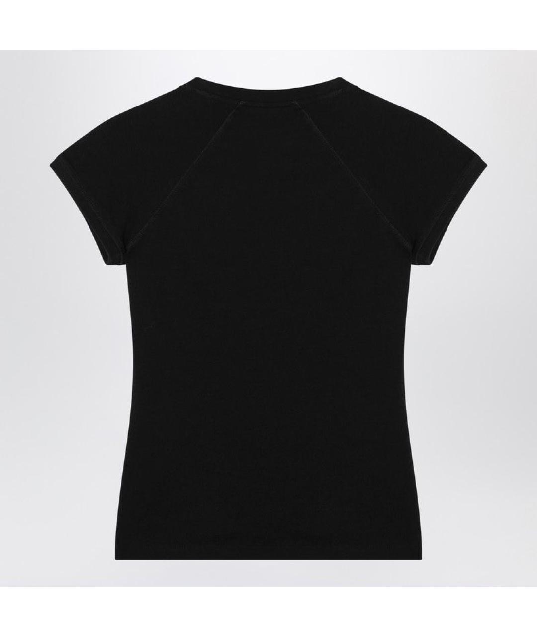 LOEWE Черная хлопковая футболка, фото 2