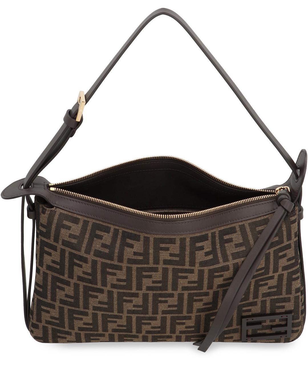 FENDI Коричневая сумка через плечо, фото 3
