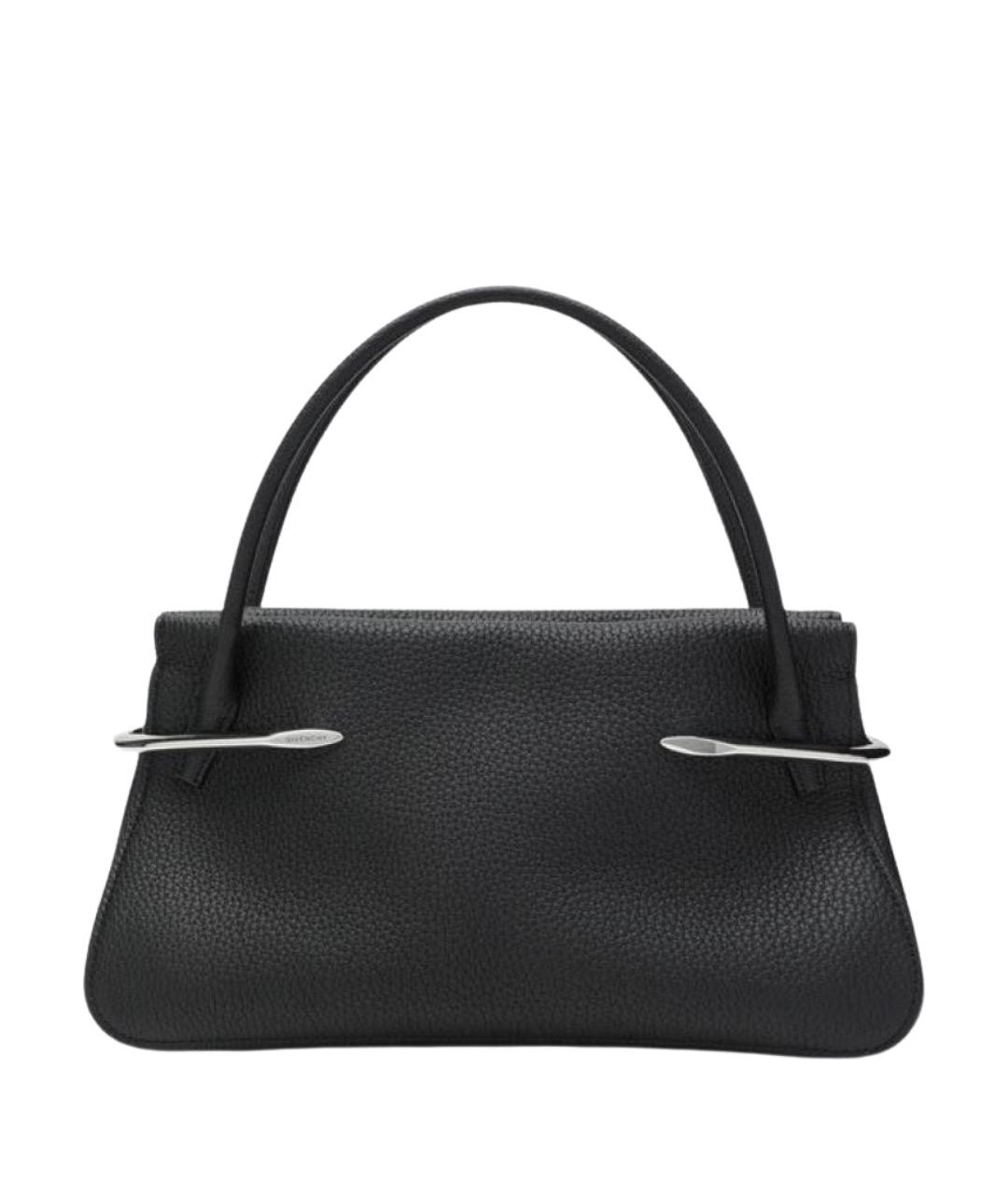 GIVENCHY Черная кожаная сумка с короткими ручками, фото 1