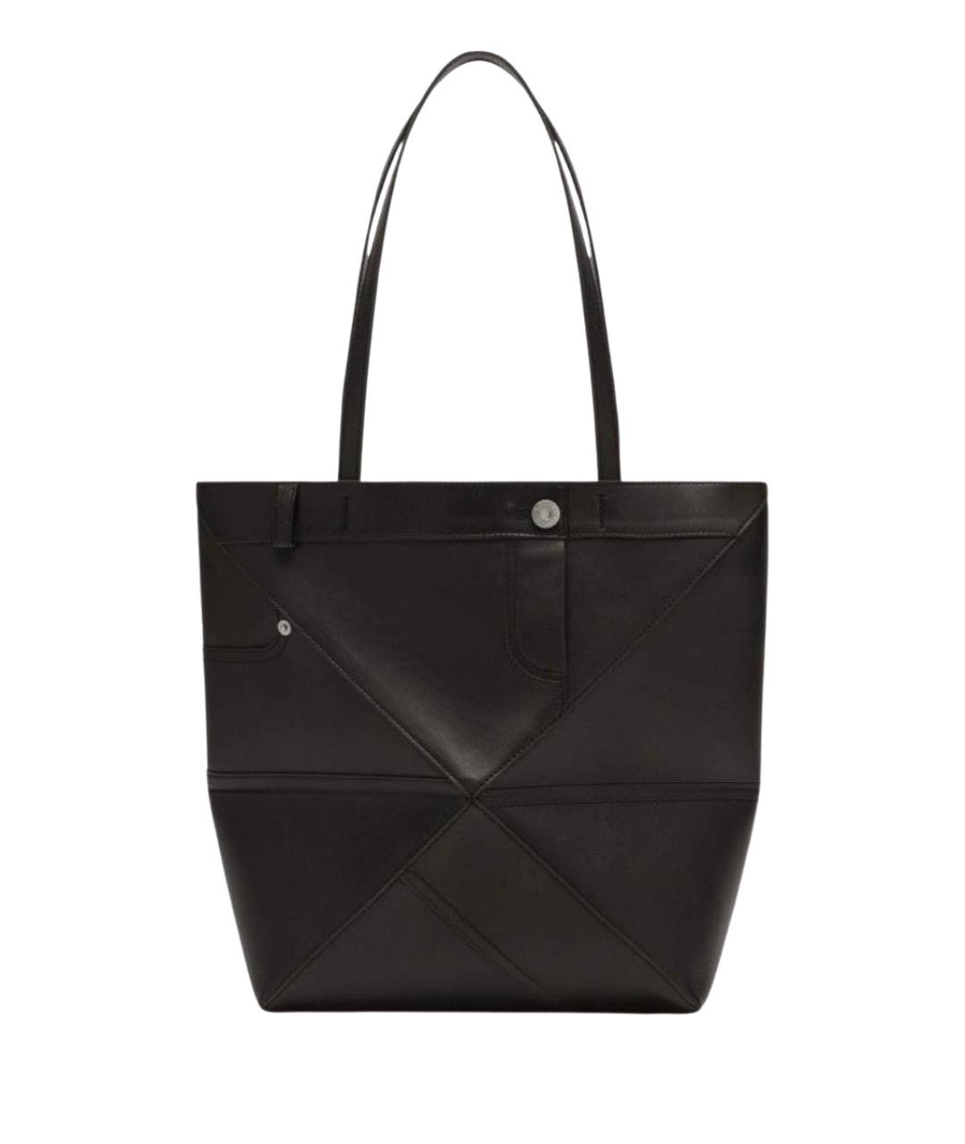 LOEWE Коричневая кожаная сумка тоут, фото 1