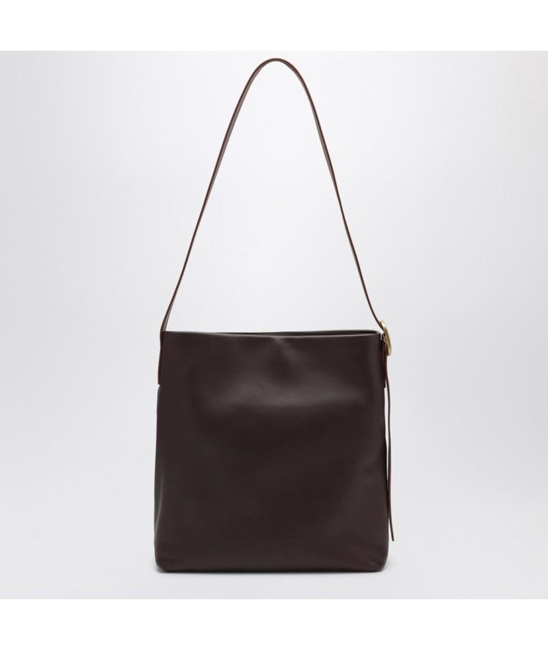 LOEWE Коричневая кожаная сумка через плечо, фото 2