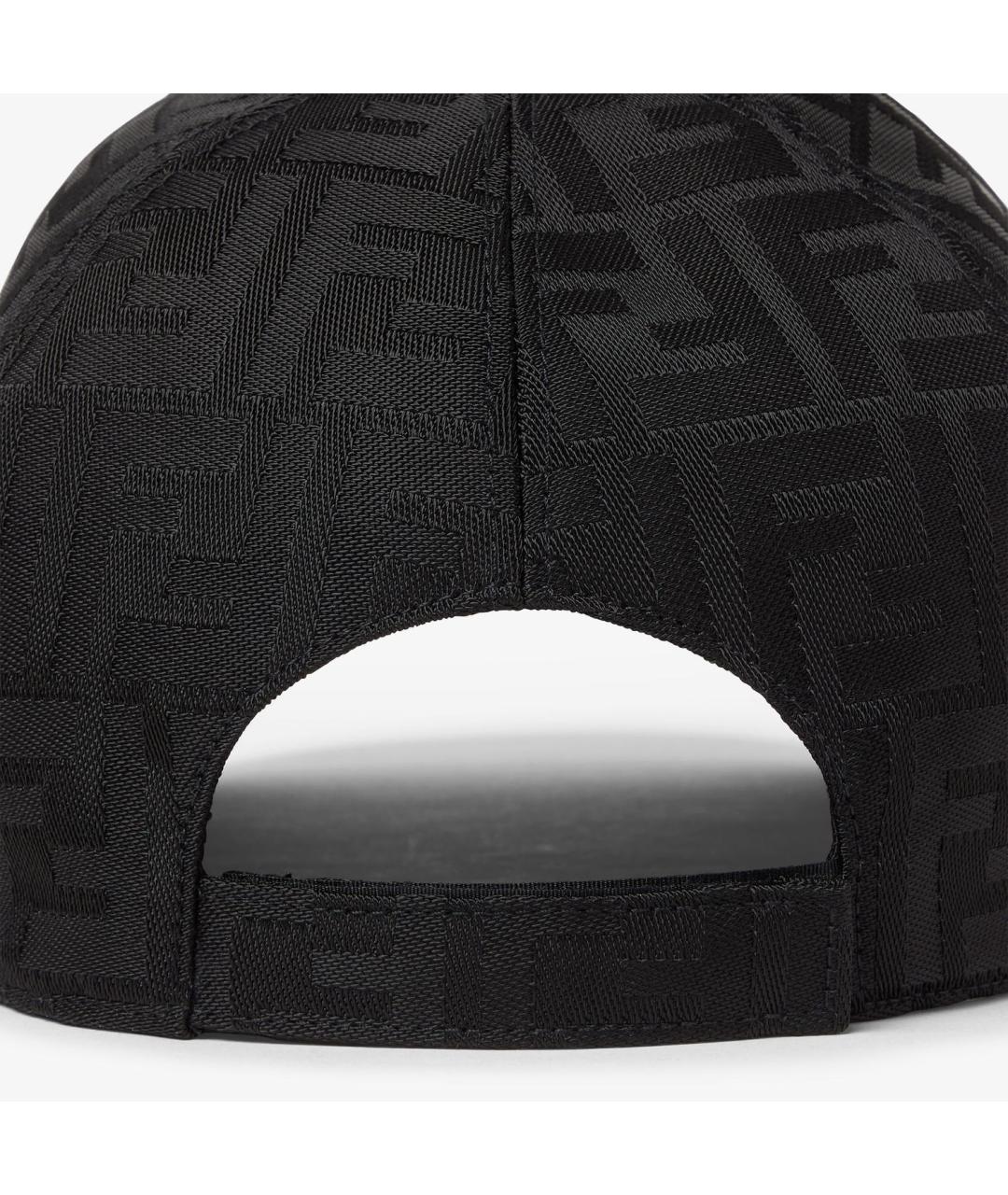 FENDI Черная кожаная кепка/бейсболка, фото 2