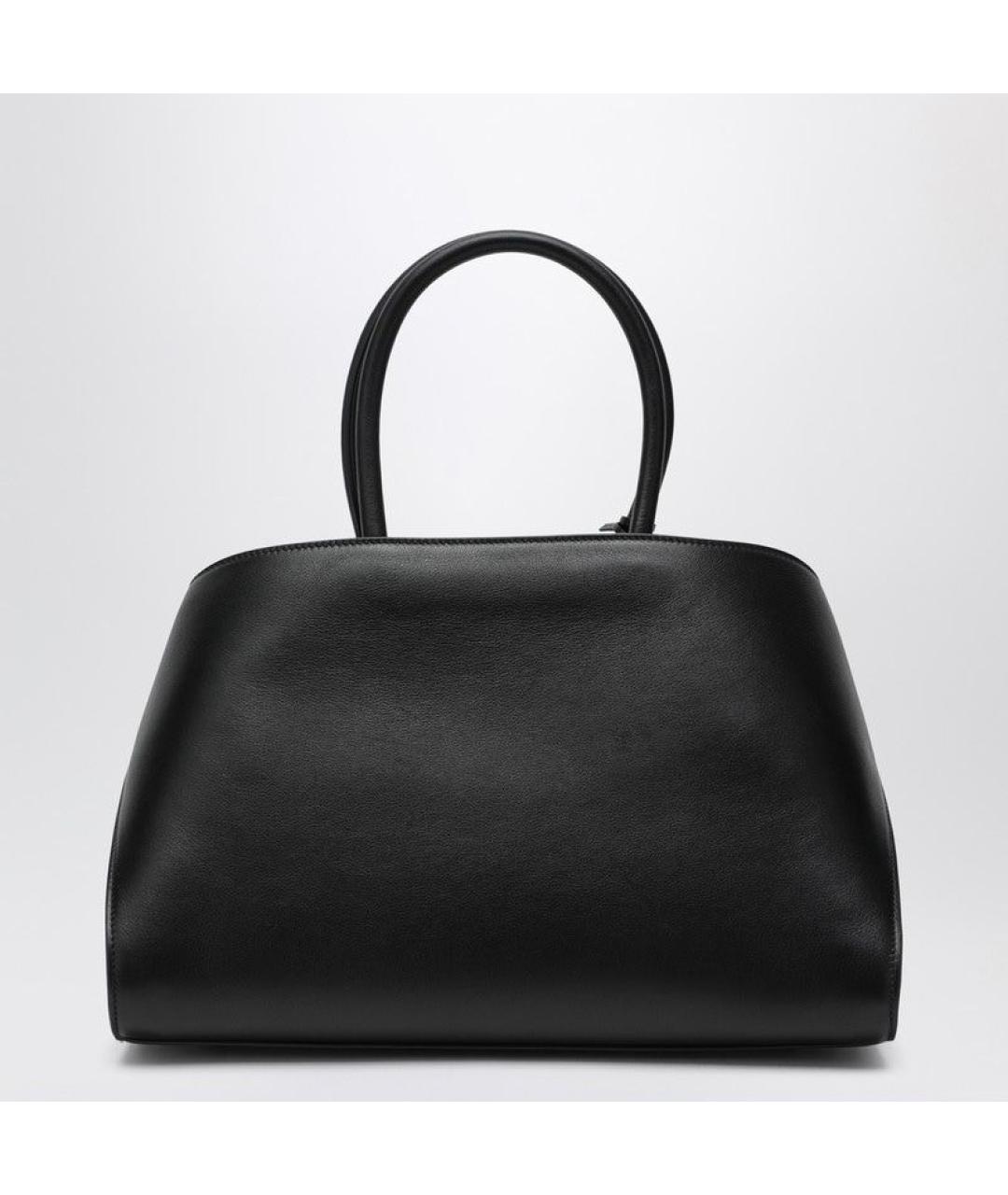 FERRAGAMO Черная кожаная сумка тоут, фото 2