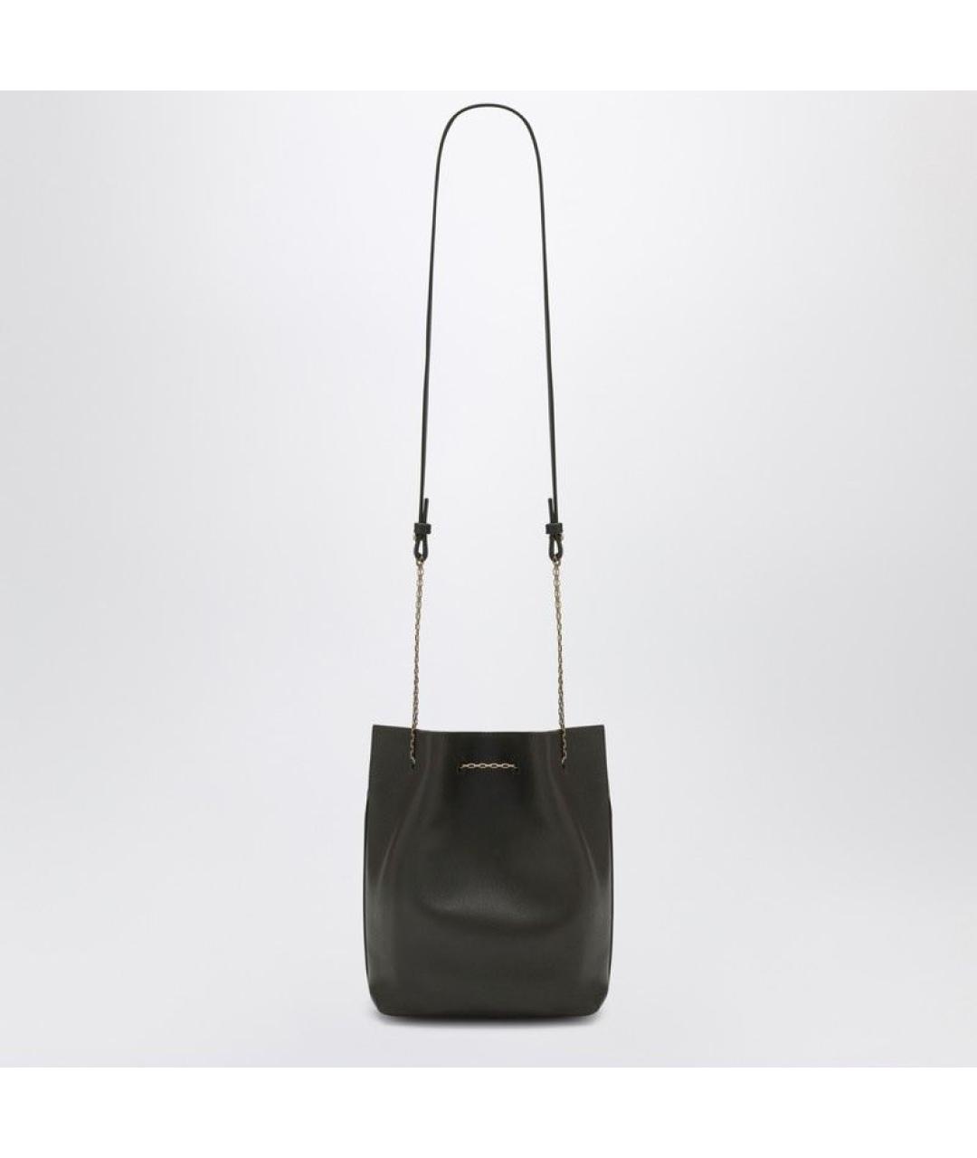 SAINT LAURENT Зеленая кожаная сумка через плечо, фото 2