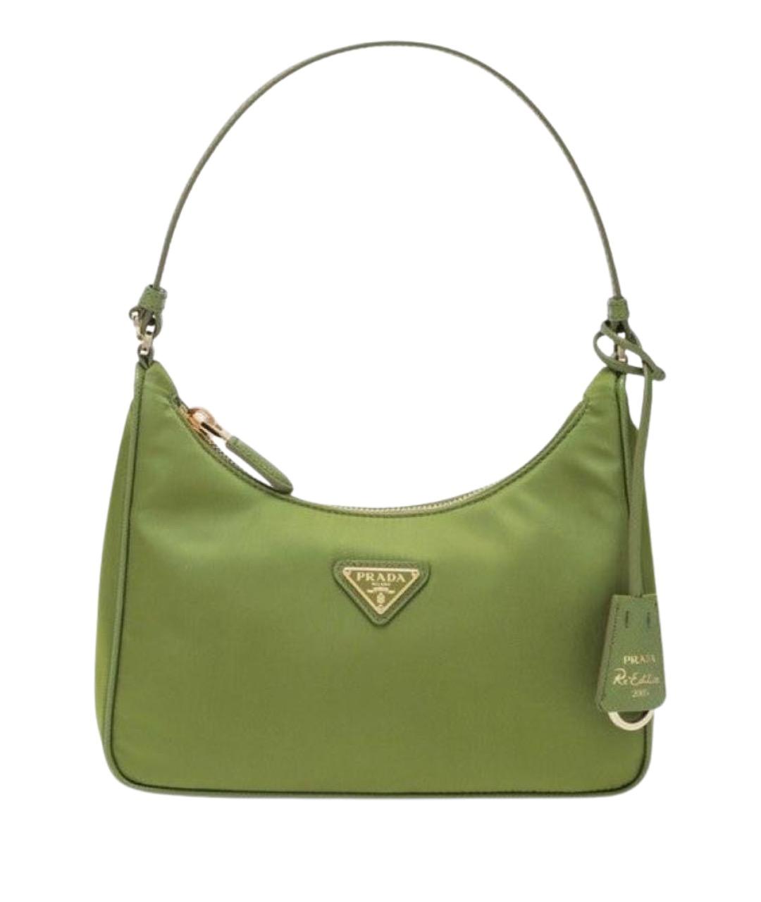 PRADA Зеленая сумка с короткими ручками, фото 1