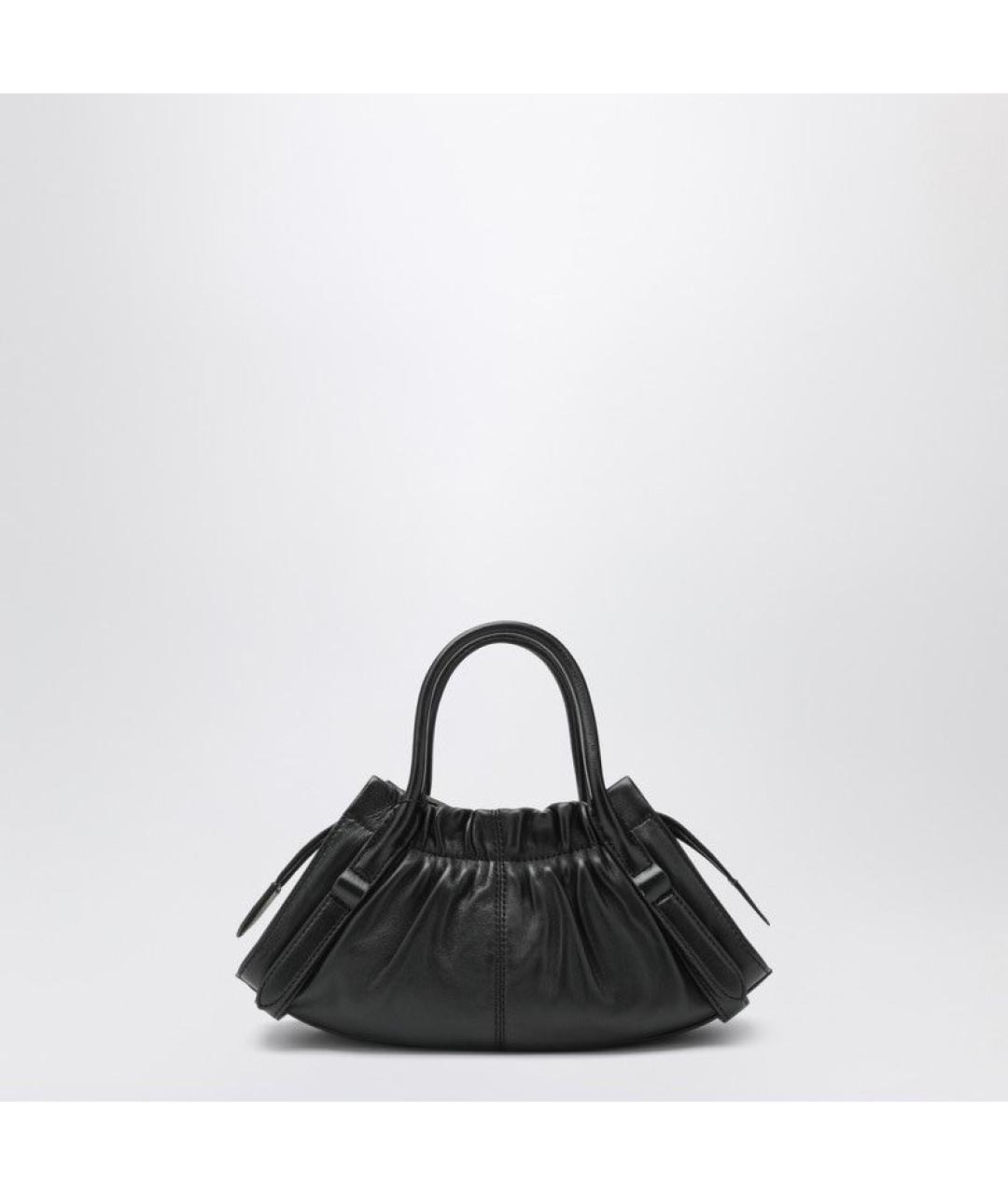 MARC JACOBS Черная кожаная сумка с короткими ручками, фото 2