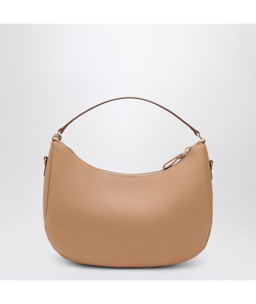 PRADA Бежевая кожаная сумка с короткими ручками, фото 2