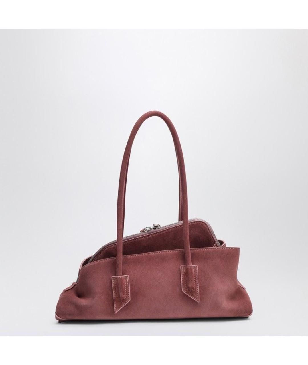 THE ATTICO Розовая кожаная сумка тоут, фото 2