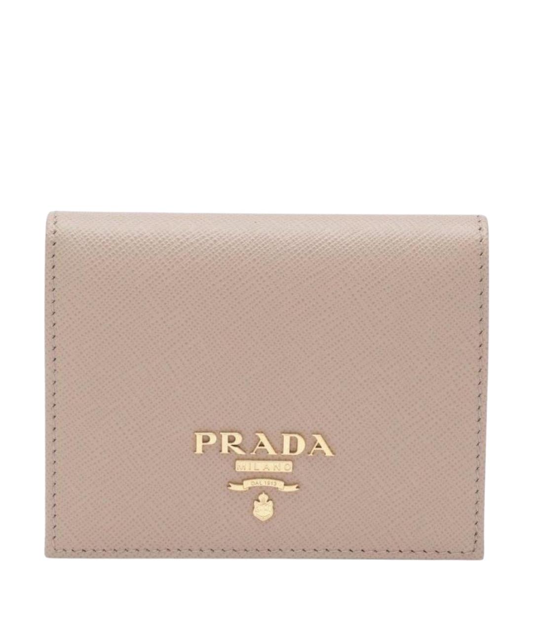 PRADA Розовый кожаный кошелек, фото 1