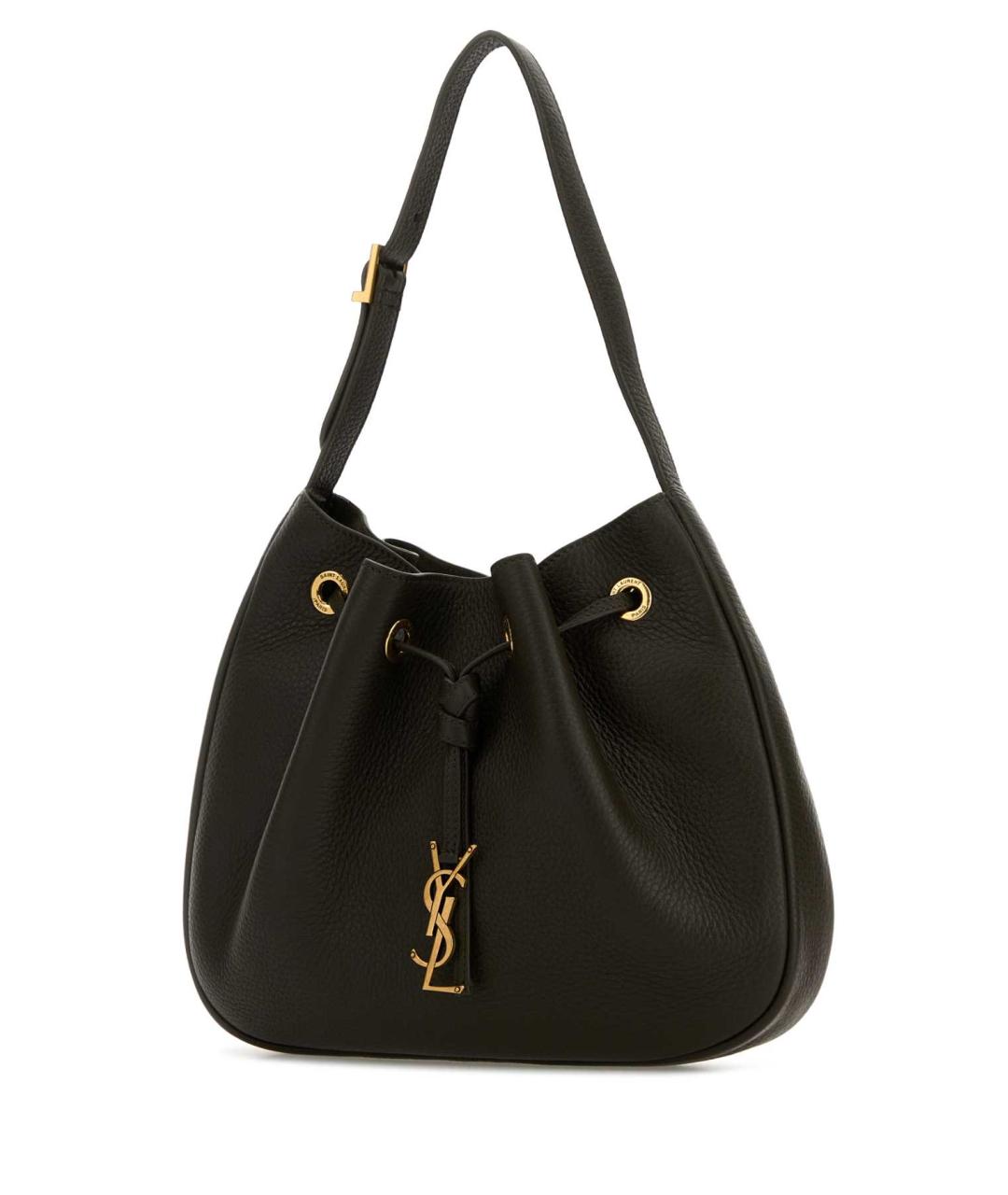 SAINT LAURENT Коричневая кожаная сумка через плечо, фото 2