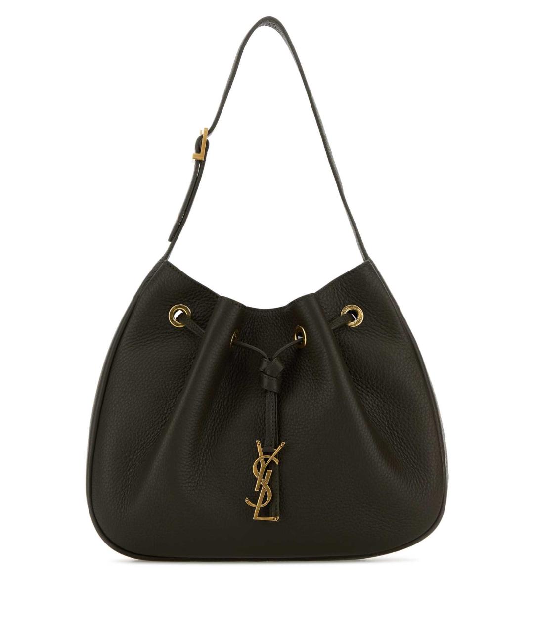 SAINT LAURENT Коричневая кожаная сумка через плечо, фото 1