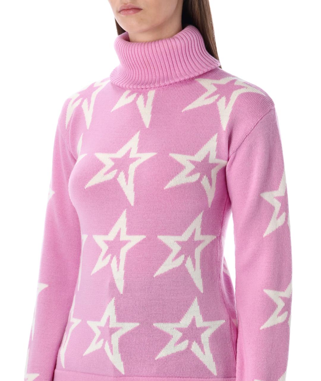 PERFECT MOMENT Розовый шерстяной джемпер / свитер, фото 4