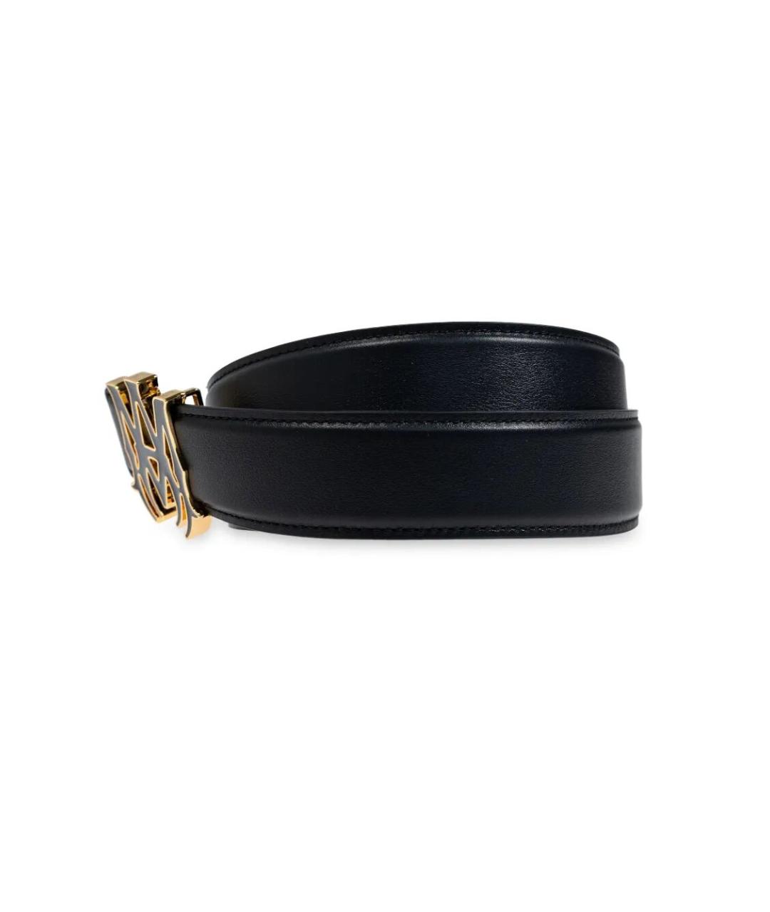 AMIRI Черный кожаный ремень, фото 3