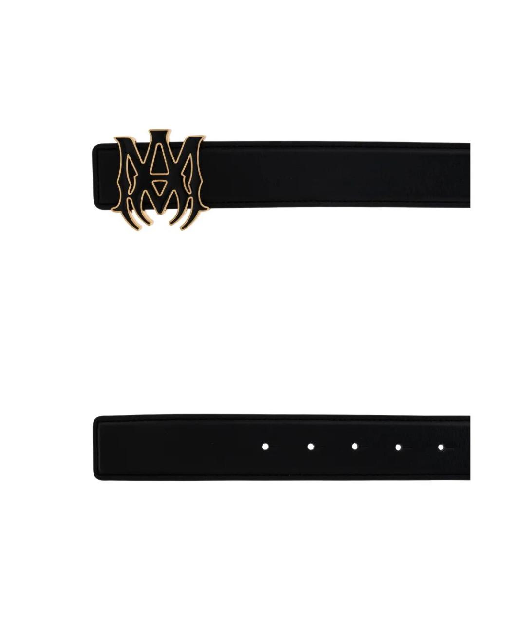 AMIRI Черный кожаный ремень, фото 2