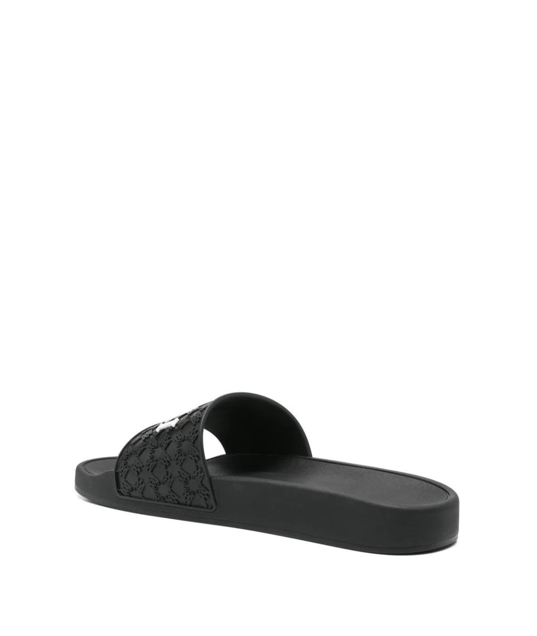 AMIRI Черные резиновые шлепанцы, фото 3