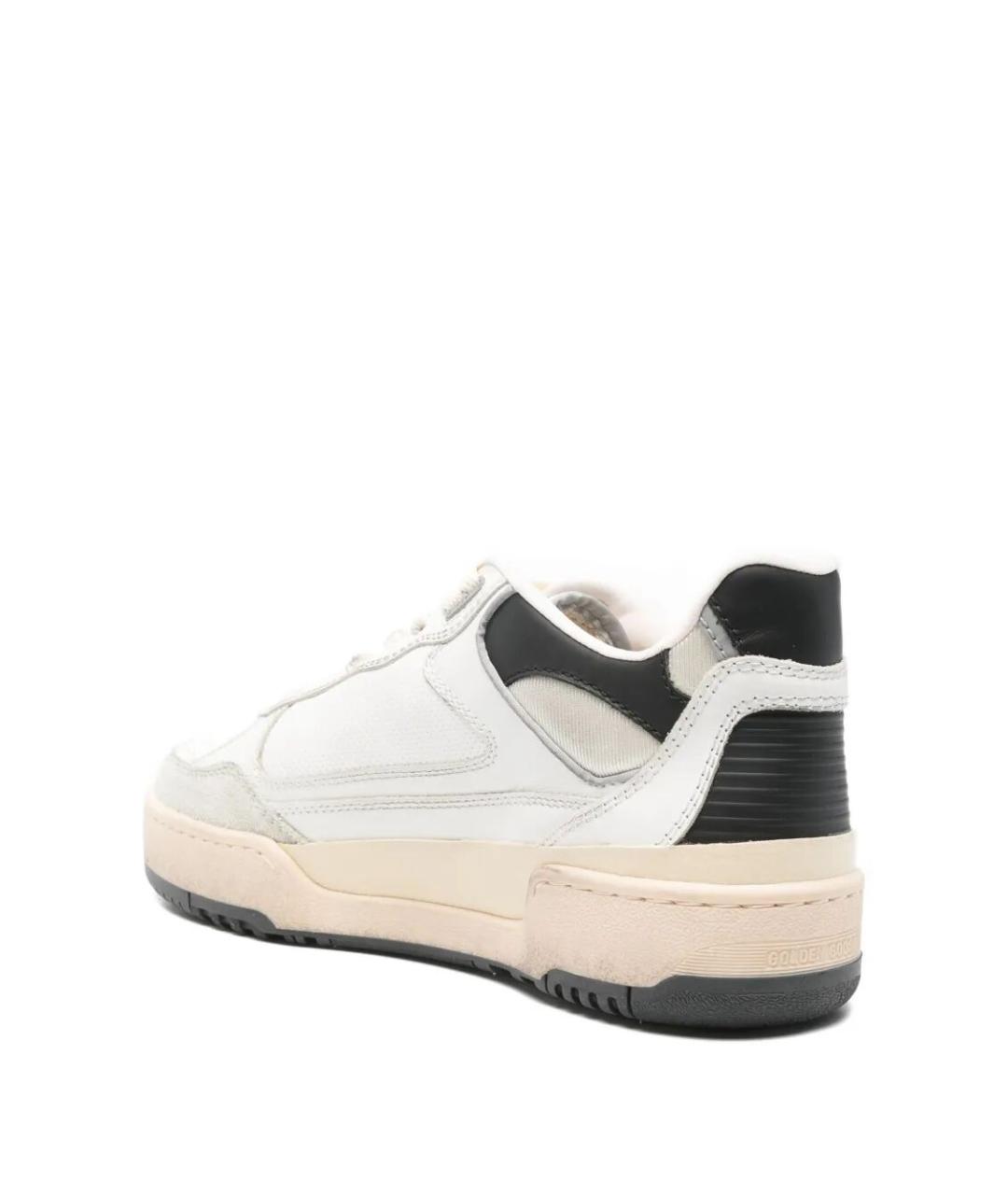 GOLDEN GOOSE DELUXE BRAND Белые кожаные низкие кроссовки / кеды, фото 4