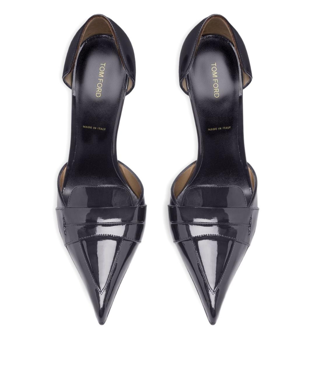 TOM FORD Черные кожаные туфли, фото 5