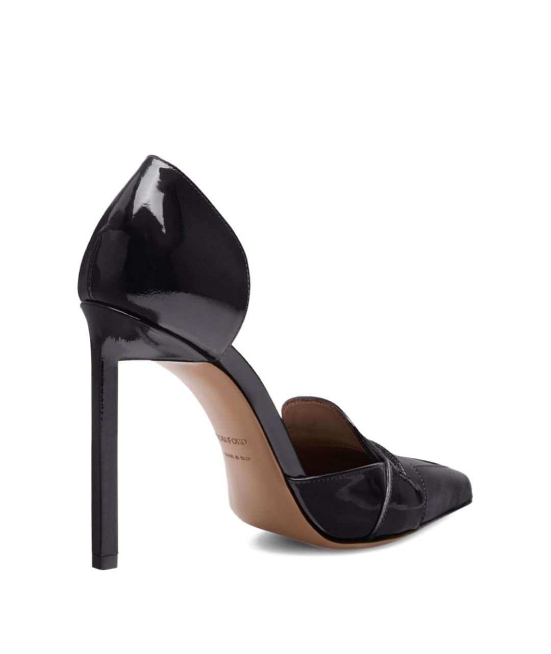 TOM FORD Черные кожаные туфли, фото 3