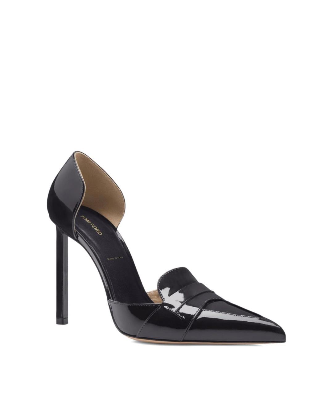 TOM FORD Черные кожаные туфли, фото 4