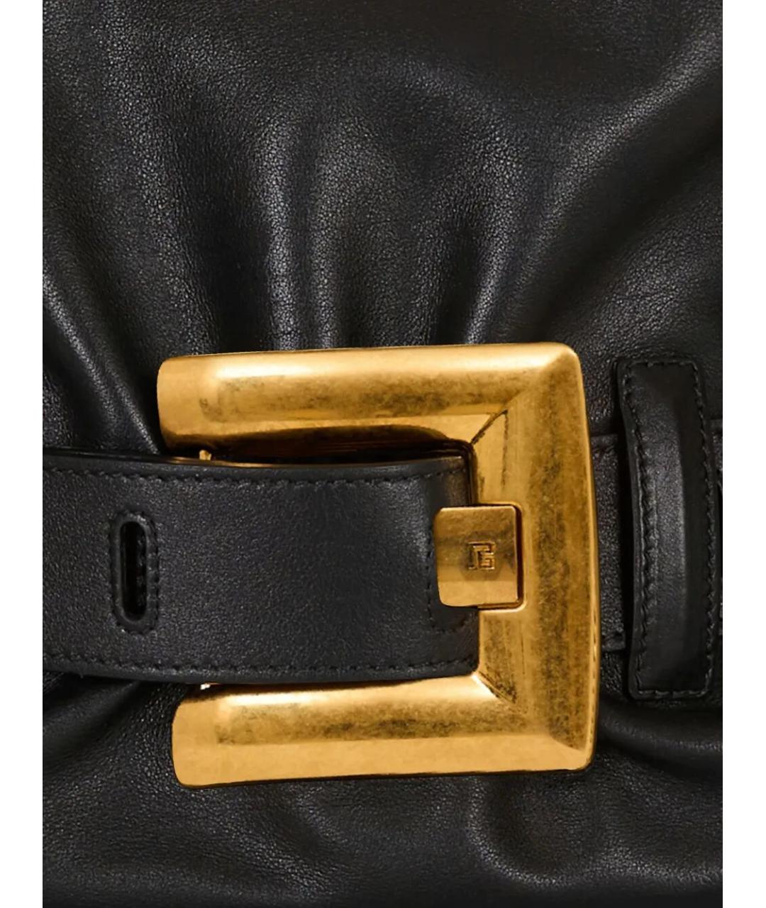 BALMAIN Черная кожаная сумка через плечо, фото 3