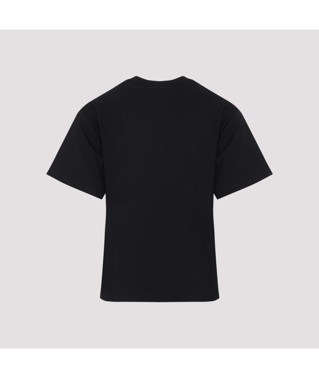 CELINE Черная хлопковая футболка, фото 2