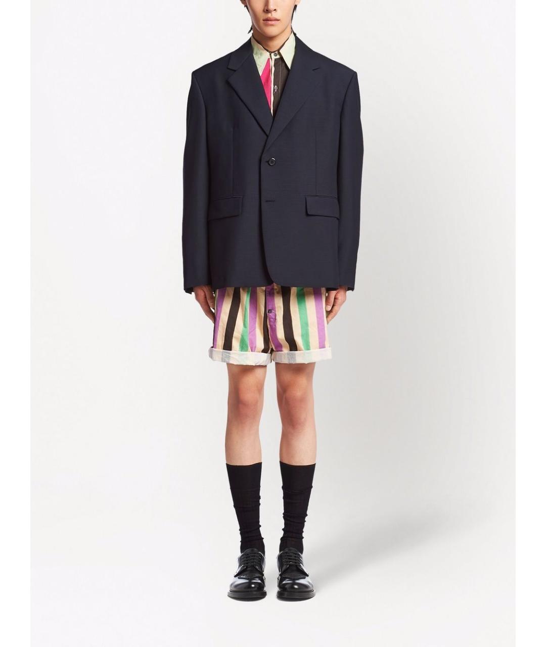 PRADA Синий шерстяной пиджак, фото 4