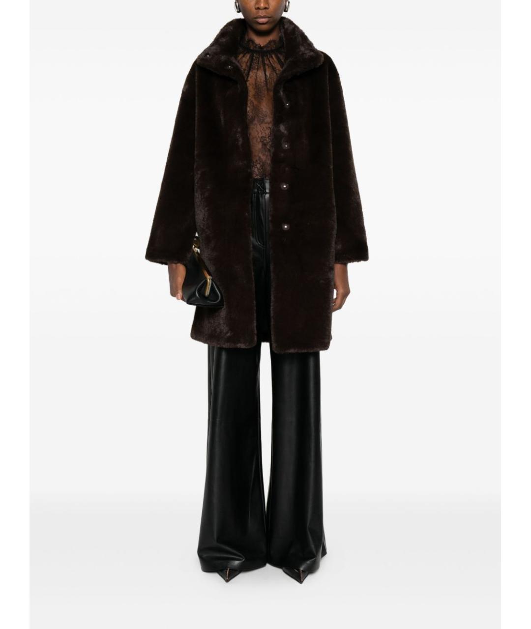 apPARIS Коричневая полиэстеровая шуба, фото 4