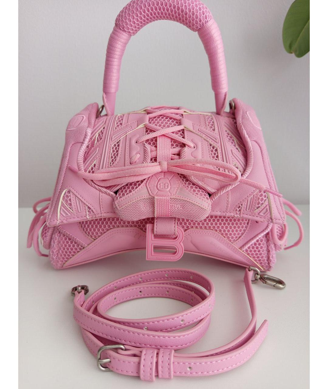 BALENCIAGA Розовая сумка с короткими ручками, фото 5