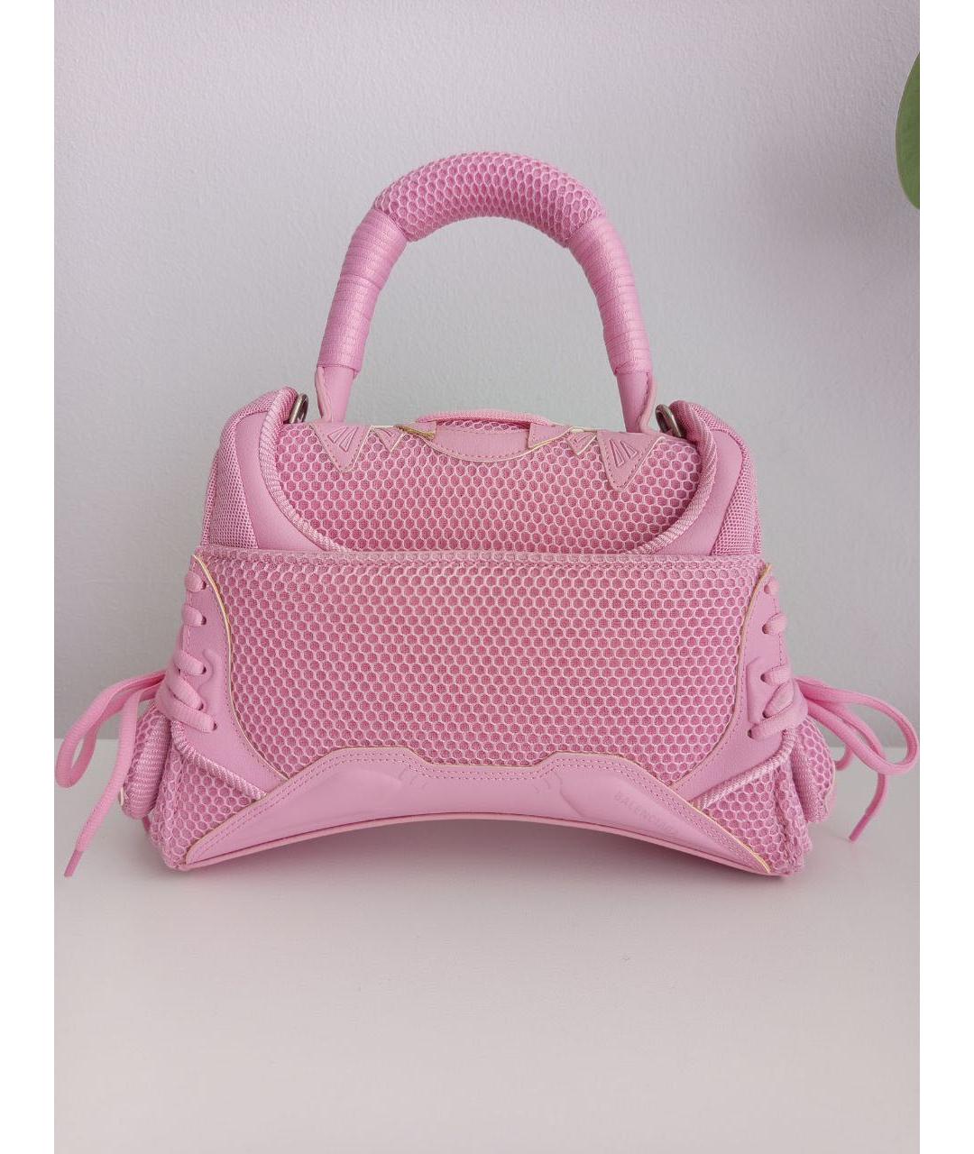 BALENCIAGA Розовая сумка с короткими ручками, фото 3