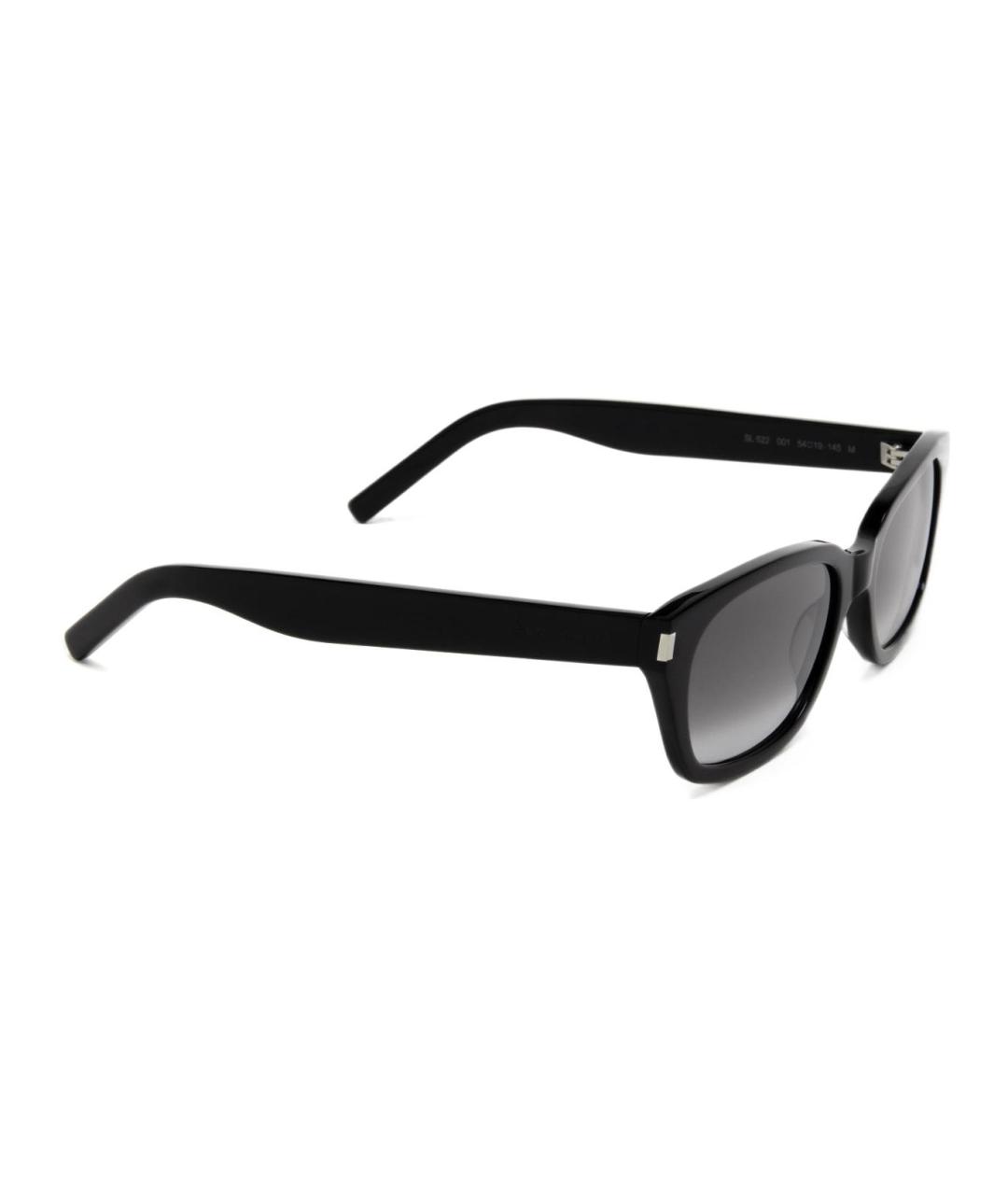 SAINT LAURENT Черные пластиковые солнцезащитные очки, фото 1