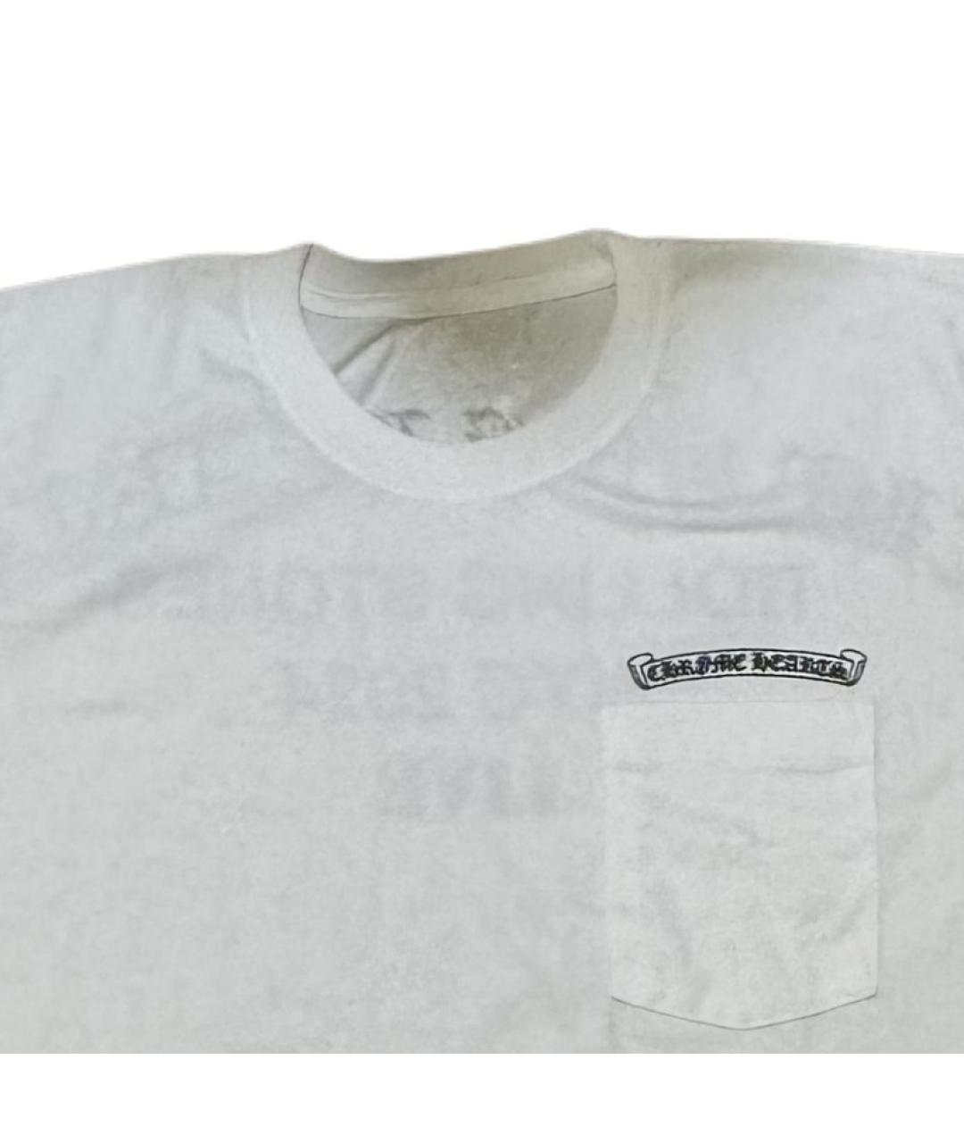 CHROME HEARTS Белая хлопковая футболка, фото 3