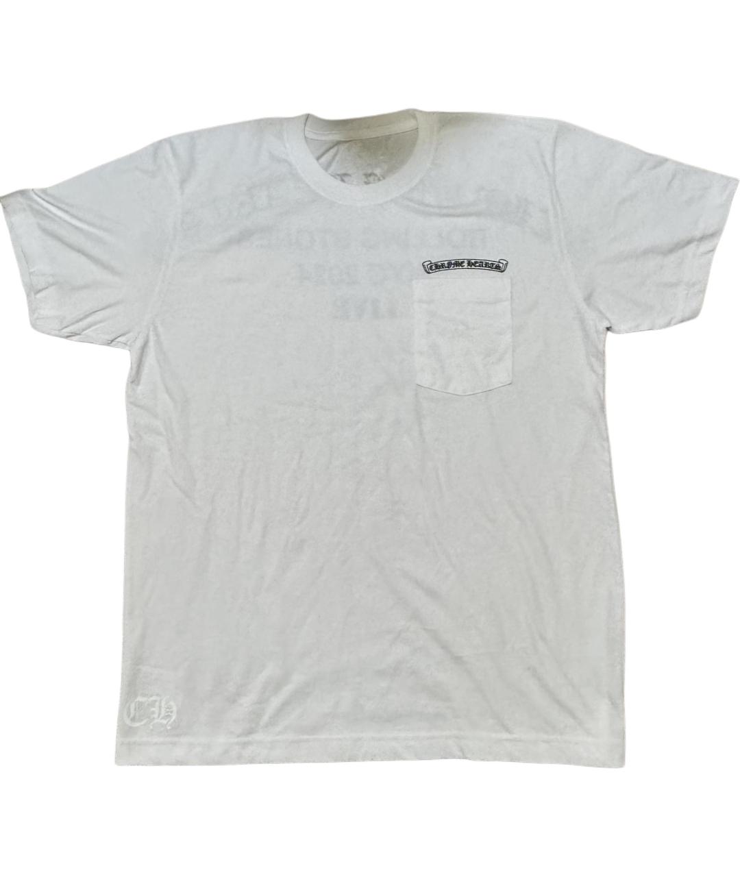 CHROME HEARTS Белая хлопковая футболка, фото 1