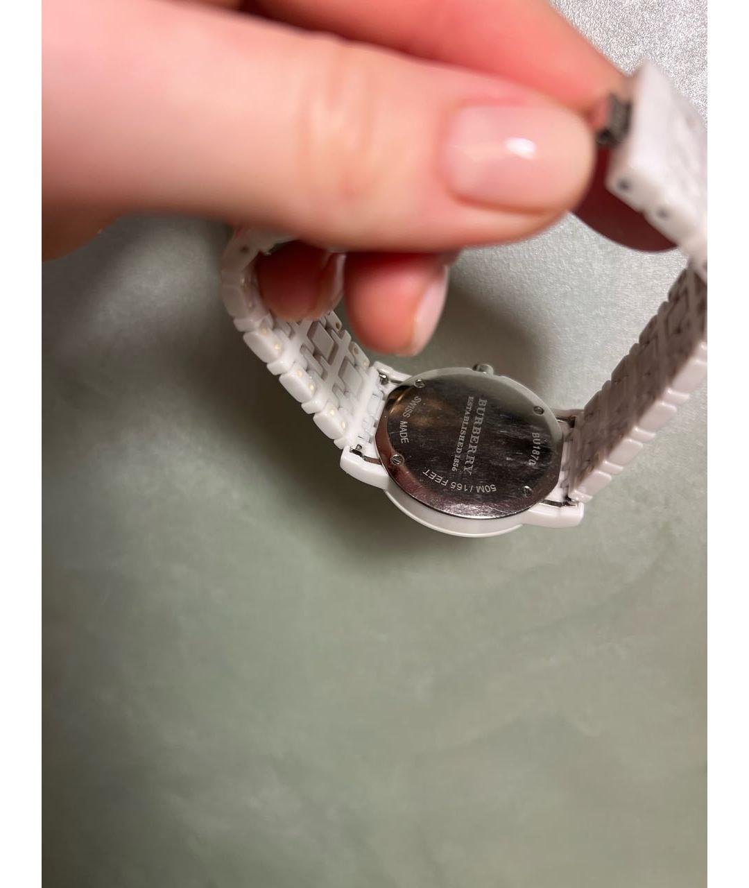 BURBERRY Белые керамические часы, фото 2