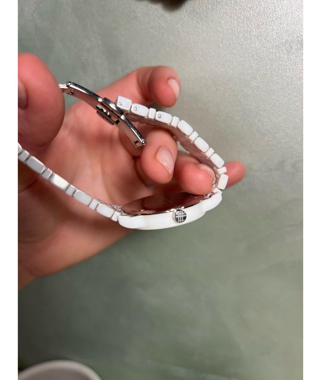 BURBERRY Белые керамические часы, фото 4