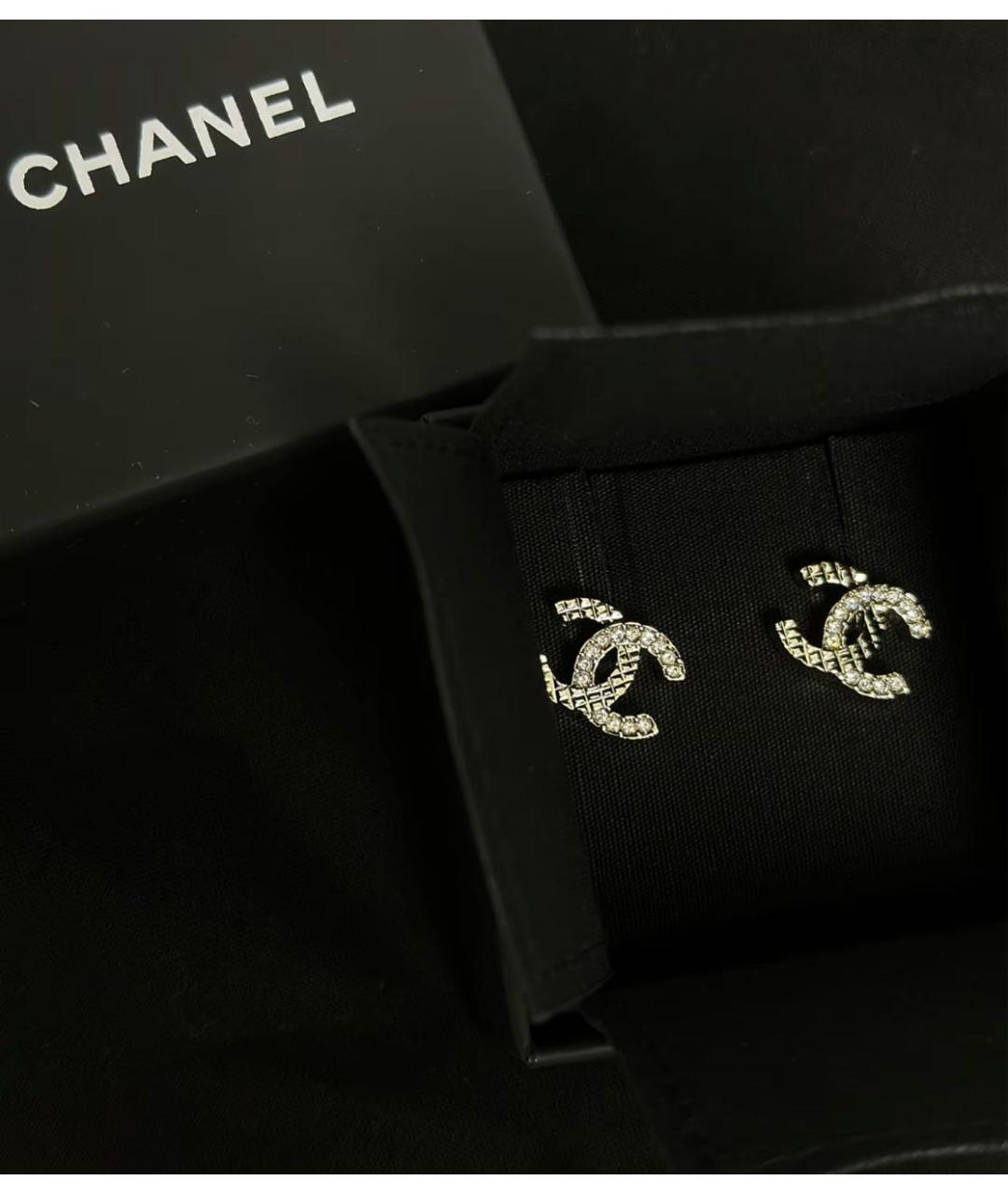 CHANEL Золотые позолоченные серьги, фото 5