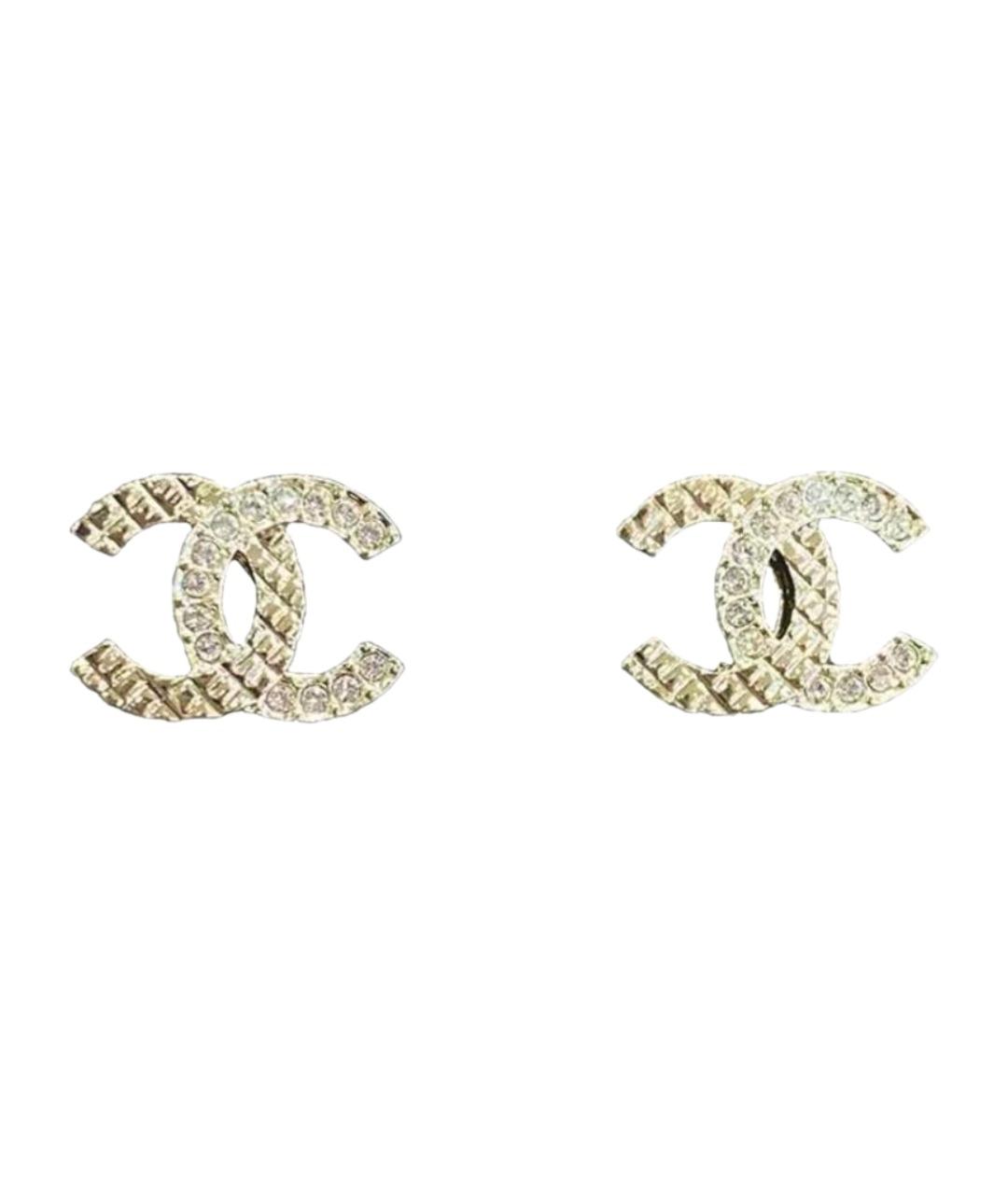 CHANEL Золотые позолоченные серьги, фото 1