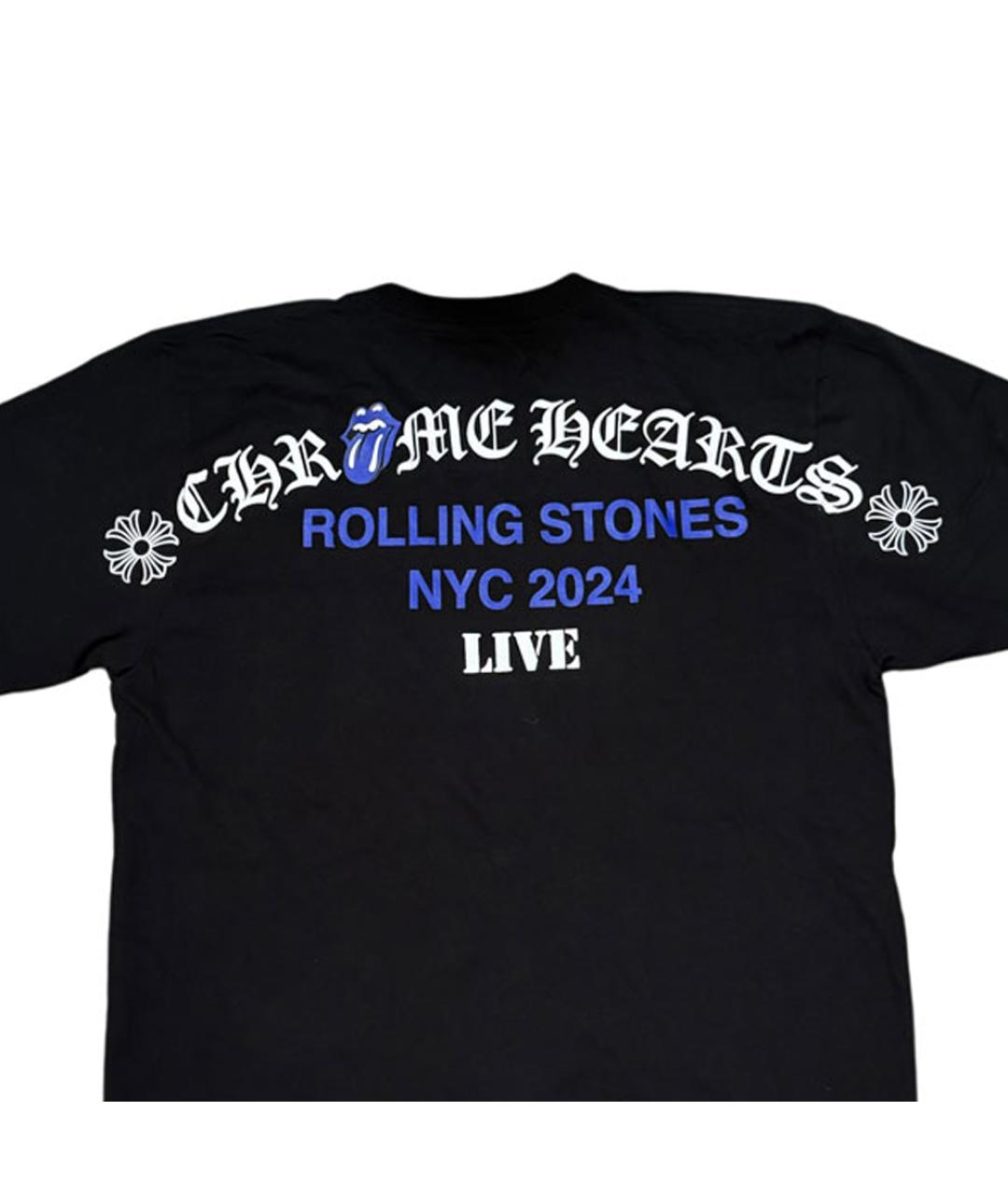 CHROME HEARTS Черная хлопковая футболка, фото 5