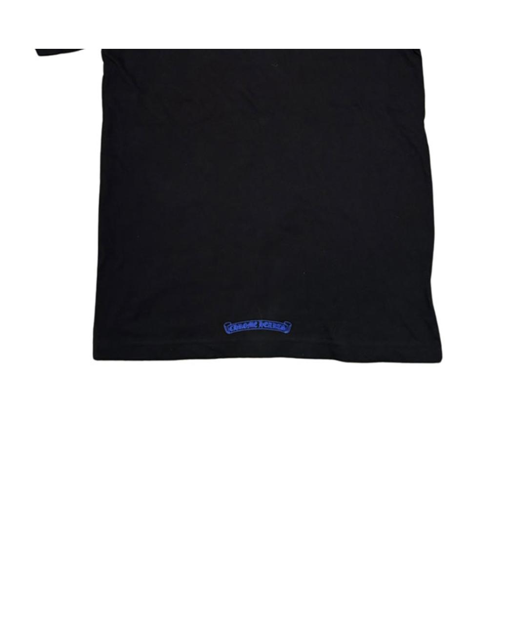 CHROME HEARTS Черная хлопковая футболка, фото 6