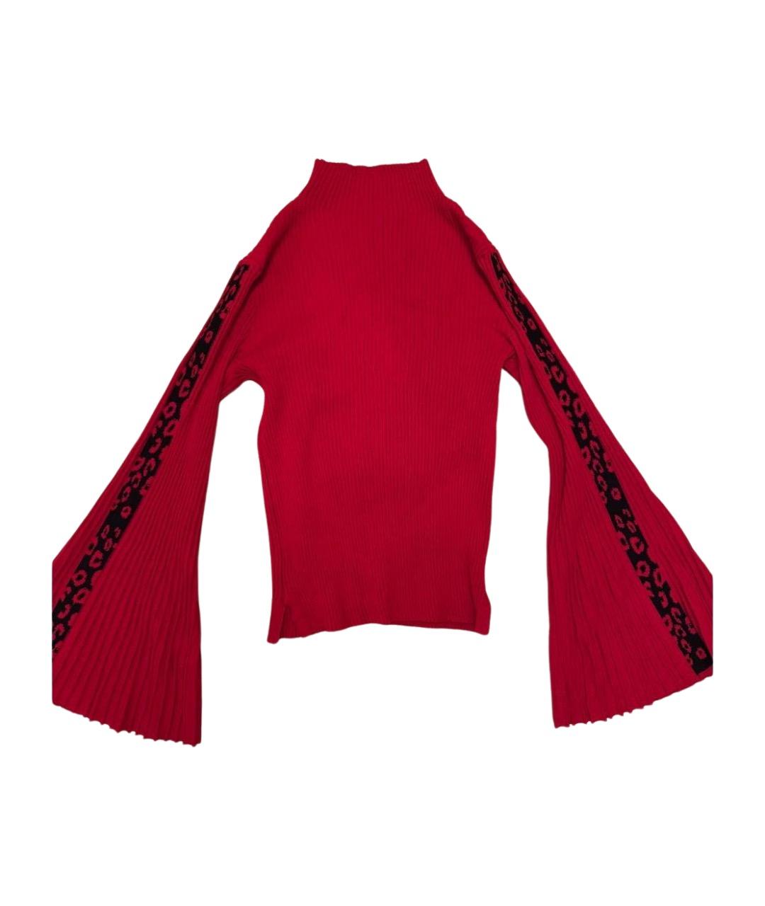 TWIN-SET Красная вискозная водолазка, фото 1