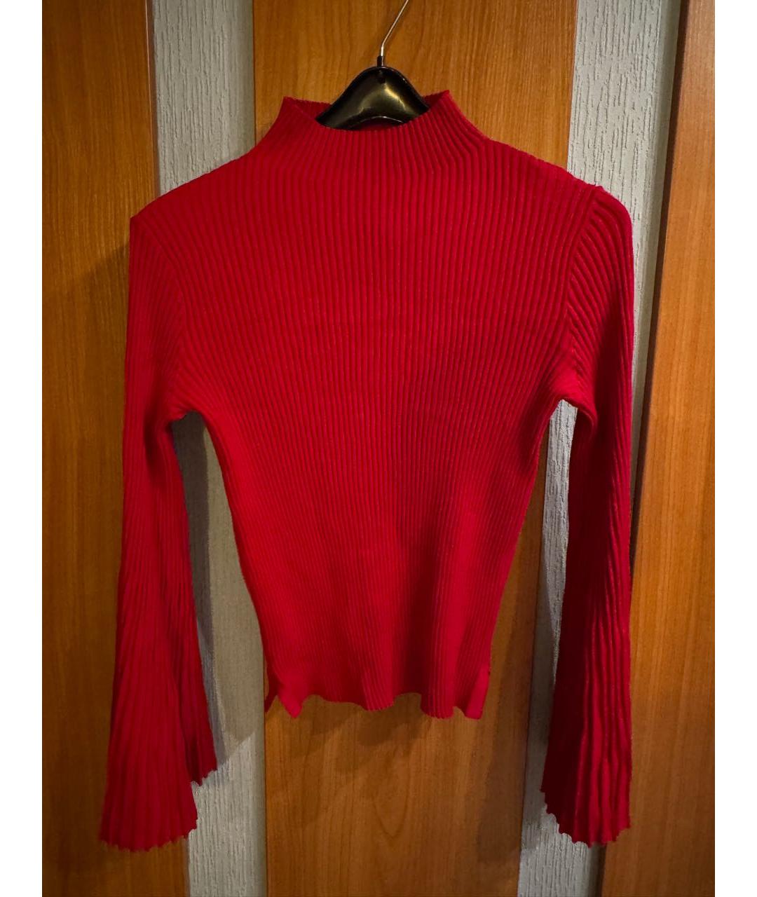 TWIN-SET Красная вискозная водолазка, фото 2