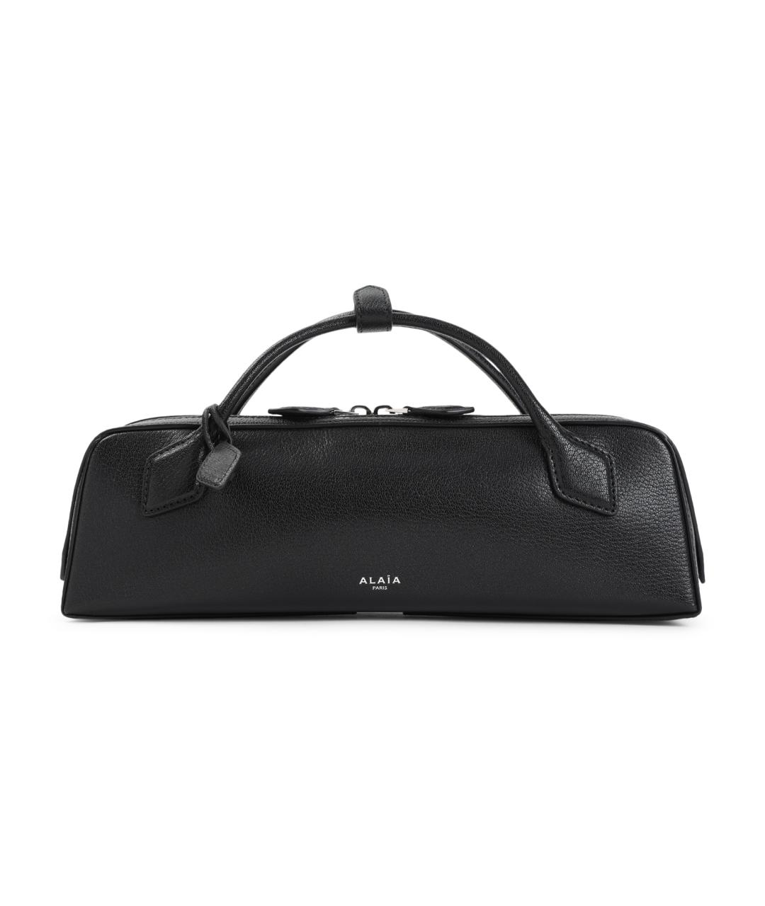 ALAIA Черная кожаная сумка с короткими ручками, фото 1