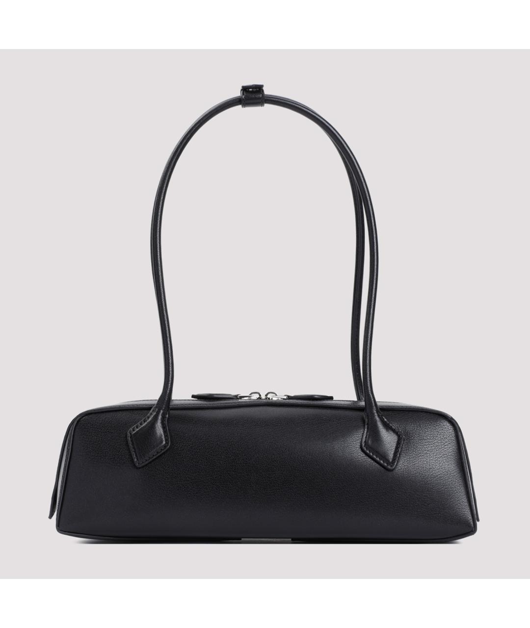 ALAIA Черная кожаная сумка через плечо, фото 4