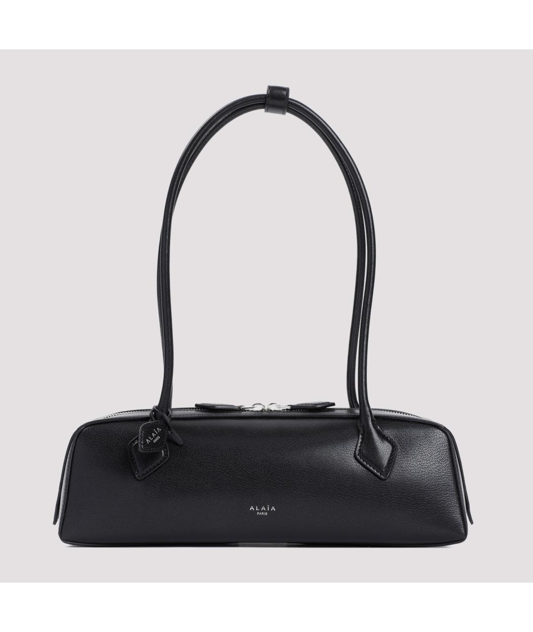 ALAIA Черная кожаная сумка через плечо, фото 2