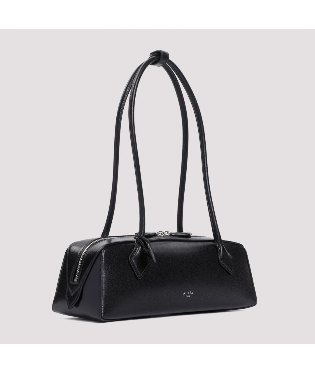 ALAIA Черная кожаная сумка через плечо, фото 5