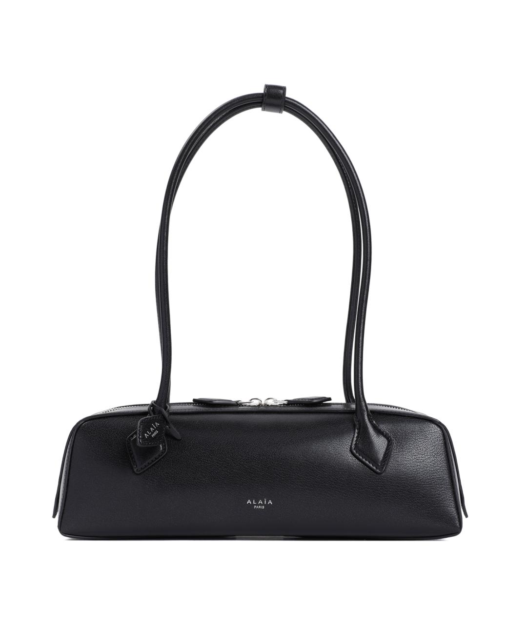 ALAIA Черная кожаная сумка через плечо, фото 1