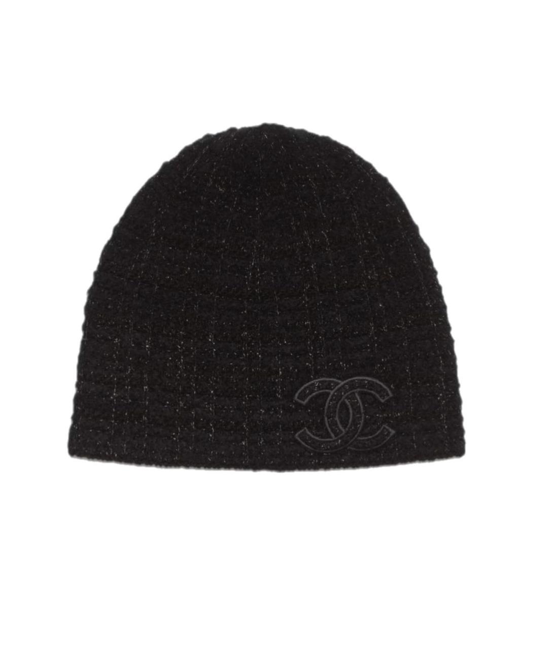 CHANEL Черная кашемировая шапка, фото 3